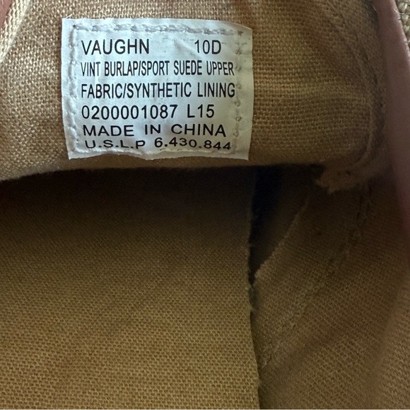 Polo Ralph Lauren Vaughn Beige Canvas & Suede Sneakers Size 10 D - Picture 10 of 11